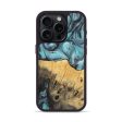 iPhone 15 Pro Wood+Resin Phone Case - Ainsley (Blue, 712391) Cheap