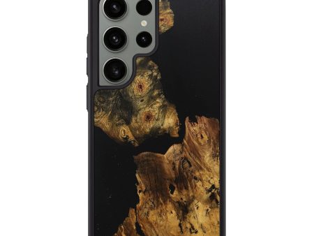 Galaxy S24 Ultra Wood+Resin Phone Case - Conner (Pure Black, 712239) Discount