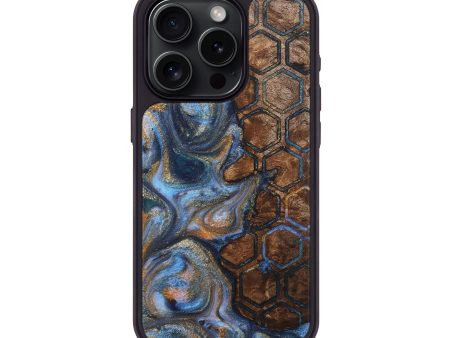 iPhone 15 Pro Wood+Resin Phone Case - Tabitha (Pattern, 711124) Fashion