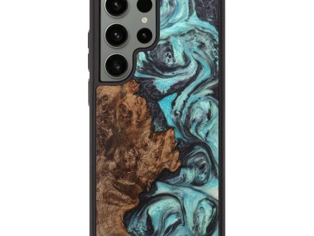 Galaxy S23 Ultra Wood+Resin Phone Case - Breanna (Blue, 710594) on Sale