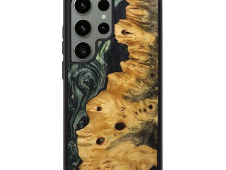 Galaxy S24 Ultra Wood+Resin Phone Case - Tabatha (Green, 712468) For Discount