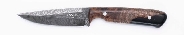 Carved Damascus Field Knife #20622 Hot on Sale