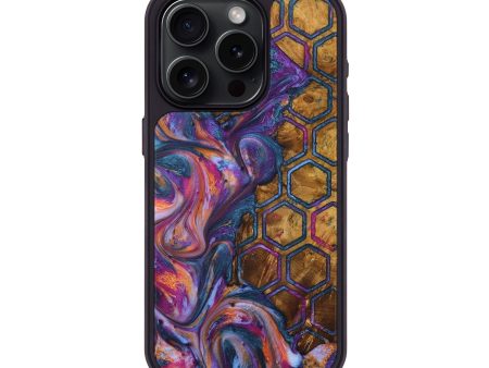 iPhone 15 Pro Wood+Resin Phone Case - Ana (Pattern, 711824) Online now