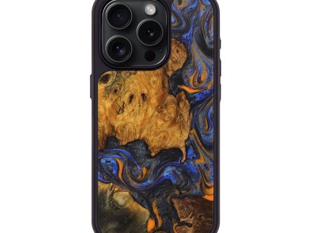 iPhone 15 Pro Wood+Resin Phone Case - Sandra (Mosaic, 711639) For Cheap