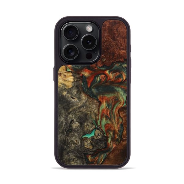 iPhone 15 Pro Wood+Resin Phone Case - Abraham (Mosaic, 711854) Sale