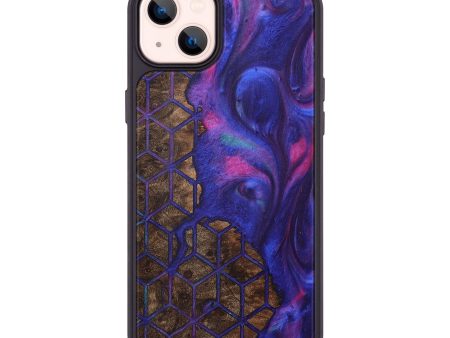 iPhone 14 Plus Wood+Resin Phone Case - Carter (Pattern, 711073) Online now