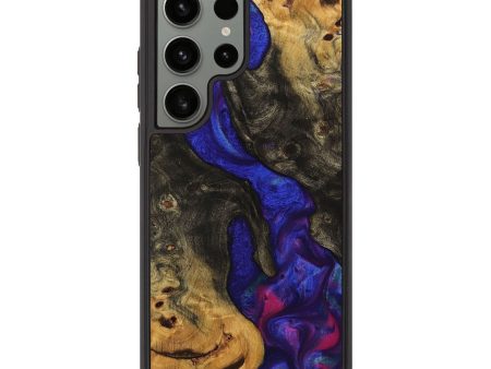 Galaxy S23 Ultra Wood+Resin Phone Case - Gavin (Purple, 711047) Hot on Sale