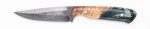 Carved Damascus Field Knife #20691 Online